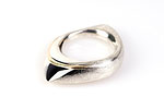 Individuell geformter Ring 925/Silber, 585/Gelbgold
